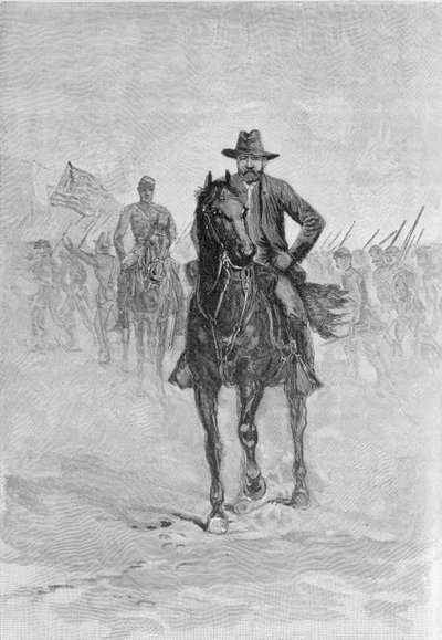 General Grant reconnoitering the confederate position at Spotsylvania court house, engraved by C.H. Reed, illustration from 